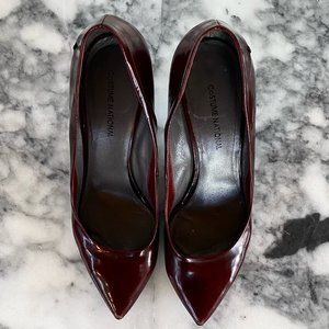 COSTUME NATIONALE red wine pumps size 8